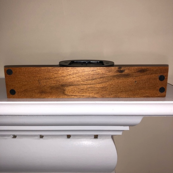 Cherry Wooden 4.5x8” Mantel Clock Quartz Movement WORKS GREAT needs 1 AA battery - Picture 5 of 7